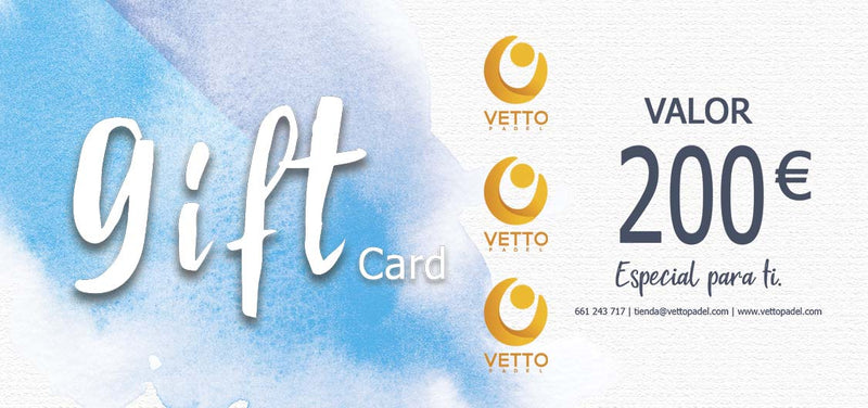 Cheque Regalo Vetto Padel