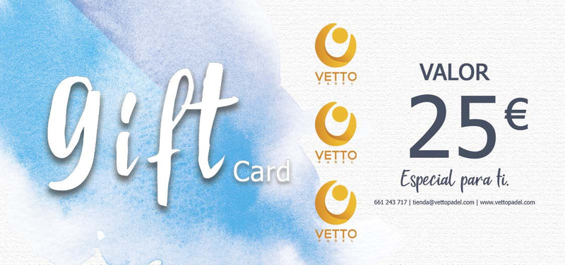 Cheque Regalo Vetto Padel